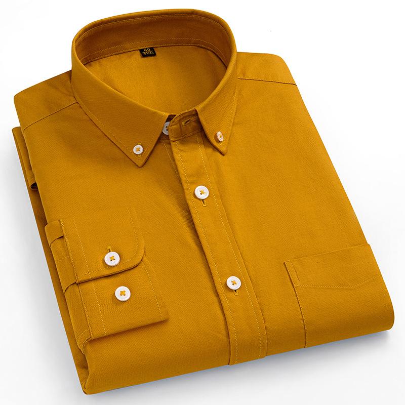 160КГ Подходит 11XL 10XL Большой Высокий Горячая Распродажа Оксфорд 100% Хлопок Мужская Рубашка Длинный Рукав Большой Размер Деловой Повседневный Прочная Рабочая Рубашка