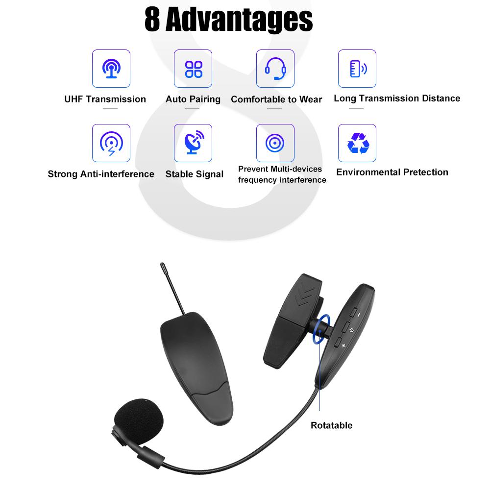 Профессиональный UHF беспроводной микрофон для саксофона, духовой инструмент, микрофонная система, приемник и