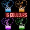 Lampe de chevet 3D led Gants Boxe Boxeur,Veilleuse changement de couleurs – Lampe tactile bureau et chambre enfant, Eclairage noël