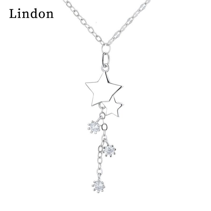 Женское ожерелье Lindon, кулон из медного сплава, циркон, модный подарок