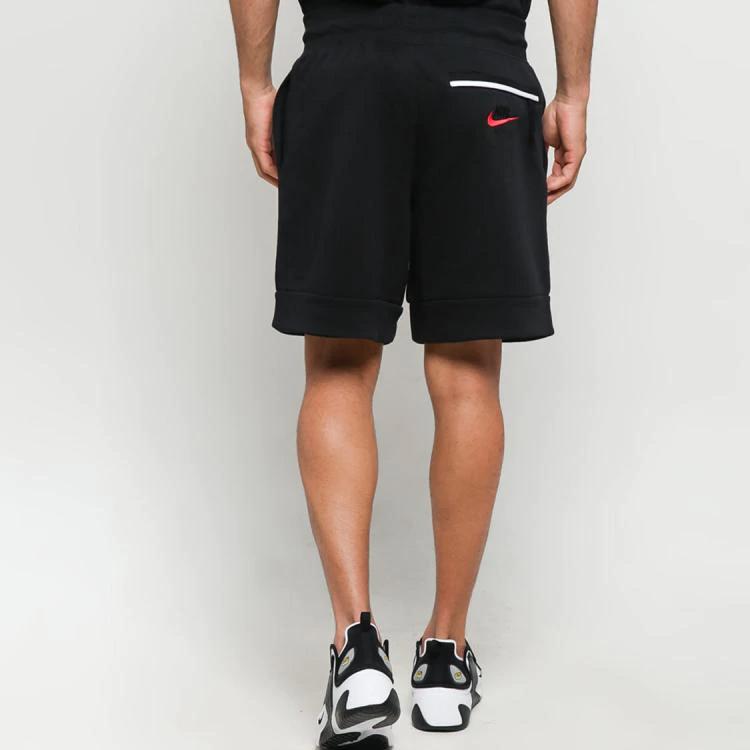 Nike Air Fleece Color-Block Shorts Men Bottoms Black CJ4833-010