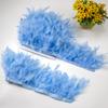 1Yard Natural Turkey Feathers Trim 10-15Cm Fluffy Feather Ribbon For Crafts Accessories Wedding Party Clothing Sewing Decoration