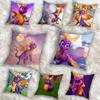 S-Spyro R-Reignited TrilogyS Наволочка Наволочка от пылевых клещей Невидимая молния Шелковистый короткий плюш Чехол на подушку для дивана