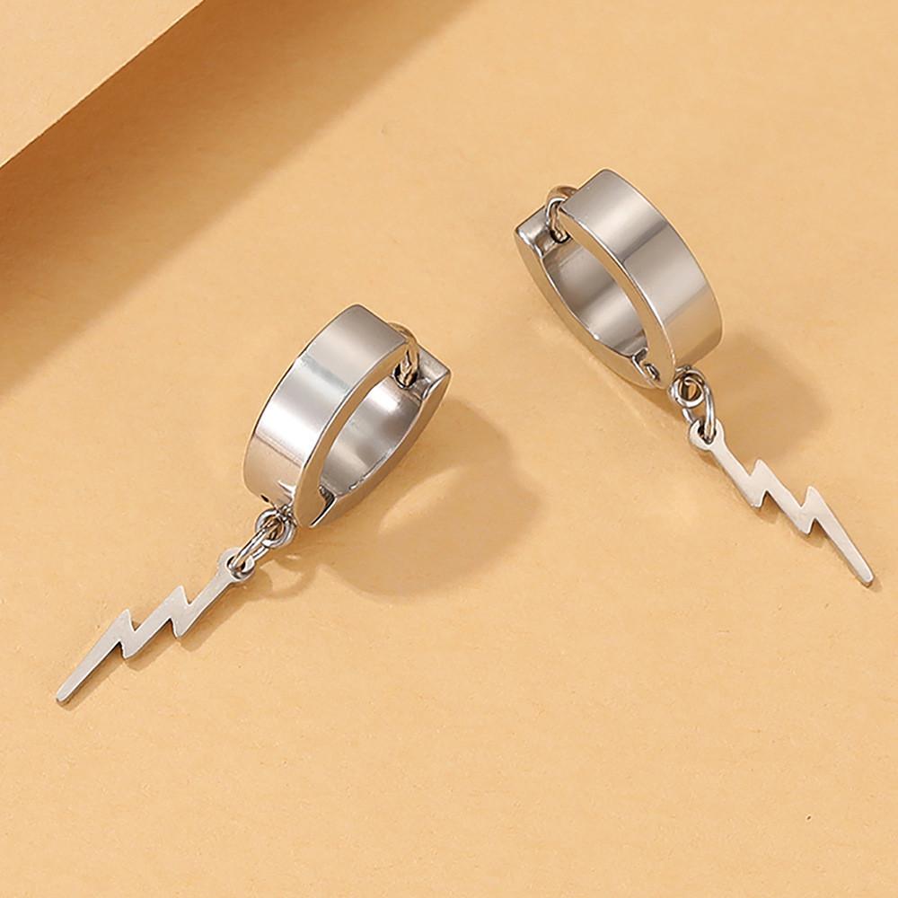 Модные Серьги-Грибы Молнии из Сплава для Женщин Модный Геометрический Стиль