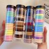20PCS Fashion Women Simple Basic Elastic Hair Bands Ties Scrunchie Ponytail Holder Rubber Band Headband Girls Hair Accessories