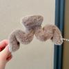 Мода Осень и Зима Плюшевый Зажим-краб Женский Зимний Зажим для волос на затылок Зажим-акула Заколка-шпилька Большая Волосяная Заколка Головной убор