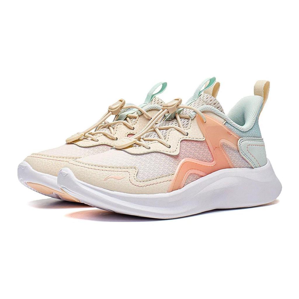Li Ning Детские Ling Yue 3.5 Удобные Амортизирующие Прочные Низкие Кроссовки для Бега Детские кроссовки для бега Серый Оранжевый Синий YKNT090-2