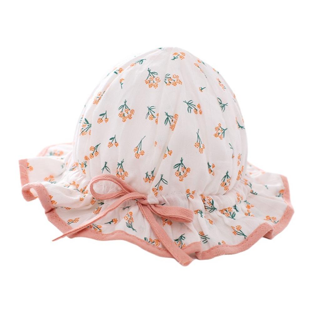 Lightweight Breathable Baby Hat Lovely Bow Sun Visors Infant Hat Adjustable Comfortable Fisherman Hat Girl