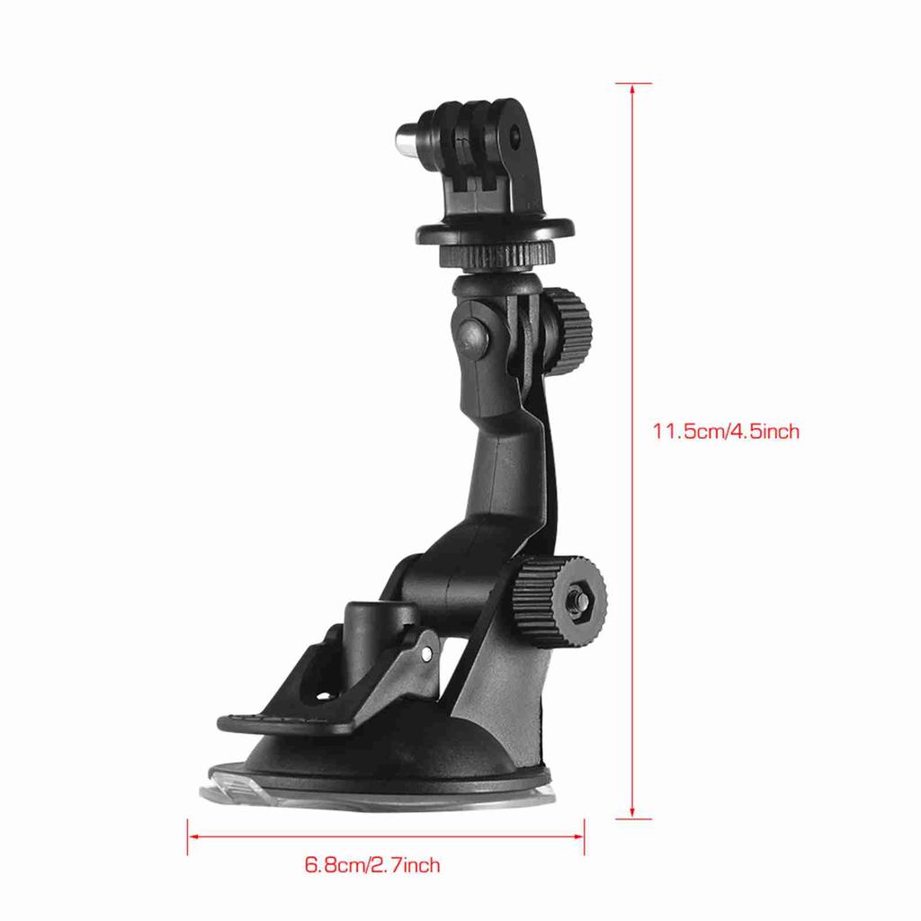 Action Camera Accessories Car Suction Cup Mount + Tripod Adapter for 7 6 5 4 YI
