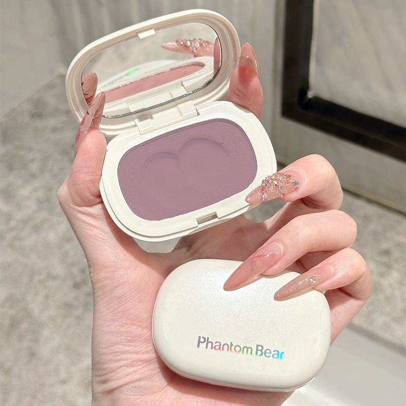 Румяна Monochrome Mud Contour Matte Natural Cheek Tint Purple Taro Low Saturation Waterproof Soft Contouring Cream Cosmetics