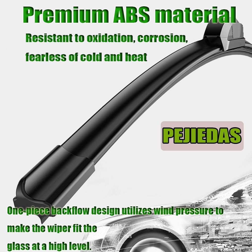 OEM Quality Front Wiper Blades, Replacement For 1995-2004 Toyota Tacoma/ 1984-2002 Toyota 4Runner, OE Original Style (17 Inch + 17 Inch Front Wiper