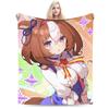Пледы Uma Musume Pretty Derby Фланелевые Летние Портативные Ультра-Мягкие Пледы-Покрывала для Кровати Спальни Плюшевое Тонкое Одеяло