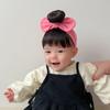 Bow Knot Headwear Soft Hairpiece Fashionable Baby Bangs Wig Headband  Newborns Accessories