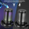 Gaming Microphone with Tripod Stand Noise Reduction RGB Breathing Light Design Gain Control Plug-Play Universal USB Microphone