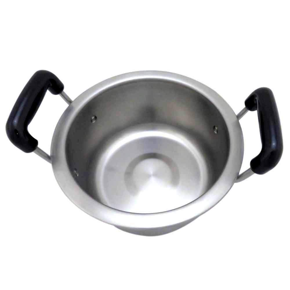 Endo Shoji Commercial-grade Plastic Handle Thick-Plate Practical Pot 33cm Induction Cooktop Compatible Body 18-0 Stainless Steel Lid 18-8 Stainless