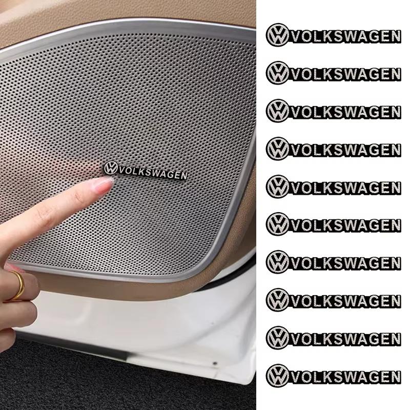 Car Audio Decorate 3D Aluminum Emblem Badge Sticker Decal Accessories For Volkswagen VW R GTI Golf Polo Passat b6 Tiguan Beetle zh5