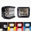 Cross-border Bestseller 120W Three-sided Dual-flash Fog Lights 60W Tricolor Strobe Car Lights Double-row Auxiliary Lamps 12V