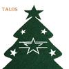 12Pcs Christmas Tableware Holder Flatware Bag Xmas Tree Cutlery Pockets Dinner Knife Fork Covers for Holiday Home Party Decorations