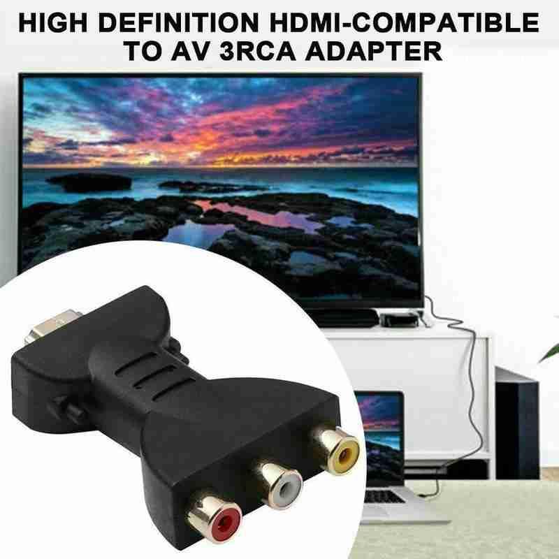1080P RCA AV в HDMI-совместимый композитный адаптер-конвертер аудио-видео кабель HDMI-совместимый в AV с USB-кабелем для HD TV BOX