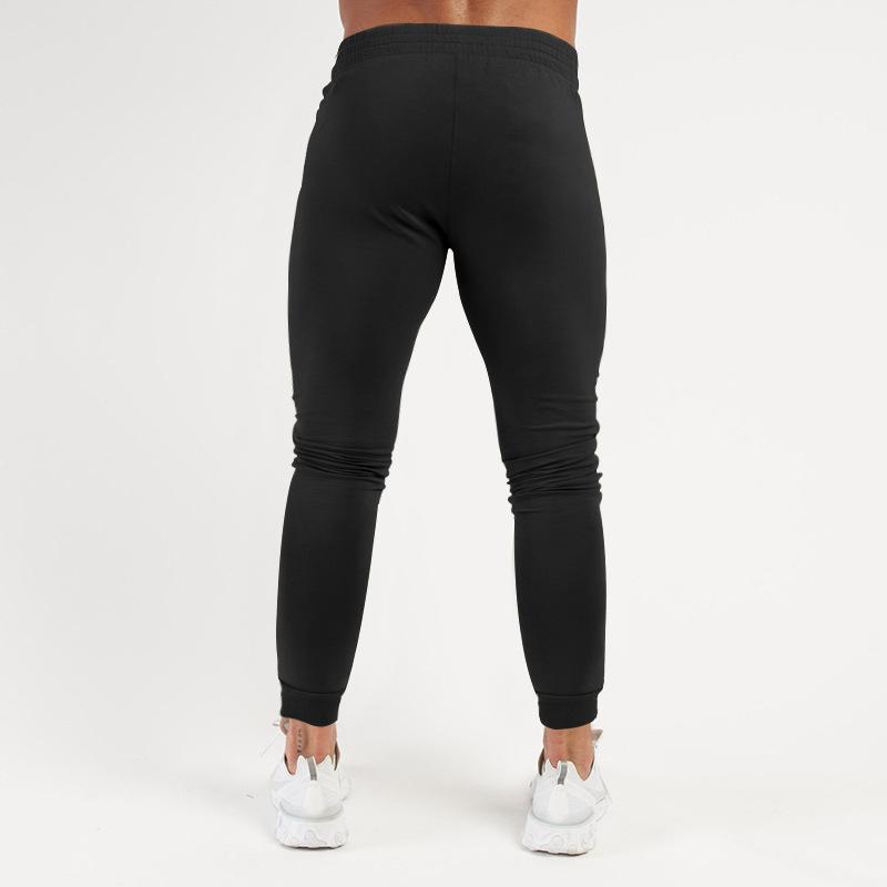 Весна и лето Новые однотонные спортивные брюки повседневные эластичные спортивные брюки мужская мода