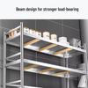 Adjustable 3-Tier Stainless Steel Kitchen Storage Shelf