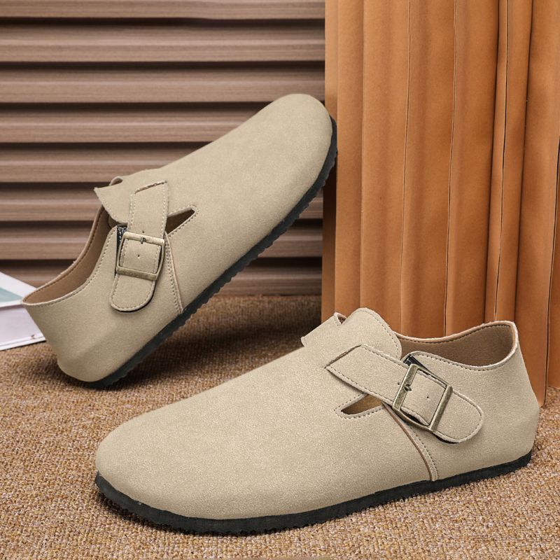 Мужские биркенштоки 2025 осень новая модная универсальная обувь-шлепанцы Doudou дышащая дезодорирующая низкие кеды для повседневной носки