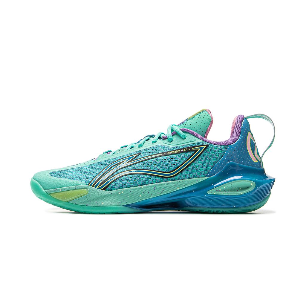 Li Ning Flash 11 Basketball Shoes Men Sneaker Green ABAV031-4
