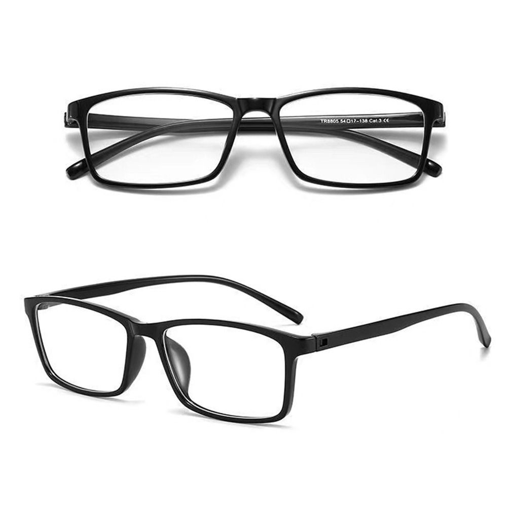 Ultra Light Square Eyeglass Frame Mirror Frame Tr90 Full Plastic Eyeglass Frame  for Men And Women