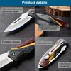 Stainless Steel Fruit Knife Folding Pocket Knife Multifunctional Portable Barbecue Knives Kitchen Cooking Meat Cleaver Cutting
