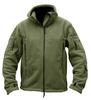 Men's Outdoor Warm Military Hoodie Jacket with Tactical Fleece Thermal Polar Outerwear and Hood for Hiking