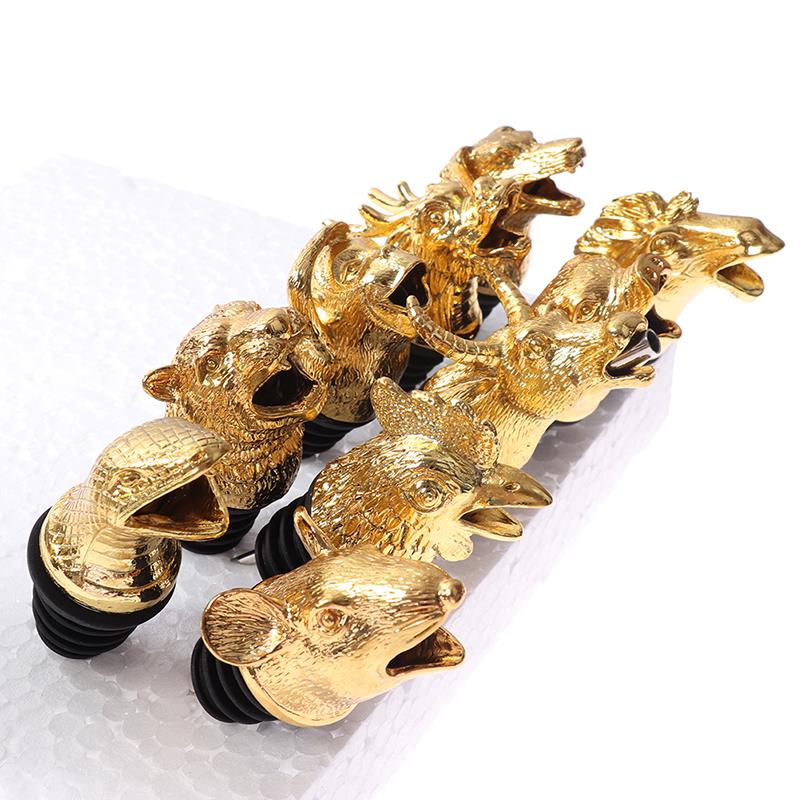 1 шт. из цинкового сплава, голова животных, пробки для бутылок вина, аэраторы для вина, подарок