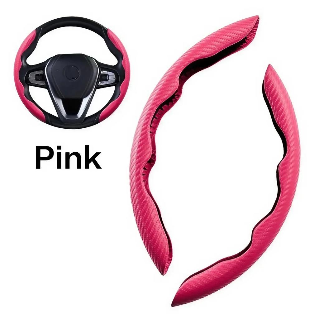 1 пара универсальных накладок на руль из углеродного волокна, нескользящие, ультратонкие, защитники ступицы колеса для автомобилей и мопедов