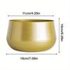 Short Hgih Mouth Flower Pot Macetas Plant Pot Vase Planter Sturdy Luxury Planter Container for Garden House Modern Metal Crafts Pot