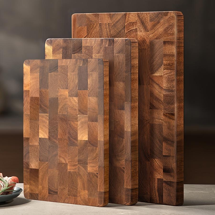1 шт. Большая деревянная доска - Сверхпрочная разделочная доска с текстурой дерева, Дерево Камелия крупнолистная для мяса, сыра, овощей, хлеба
