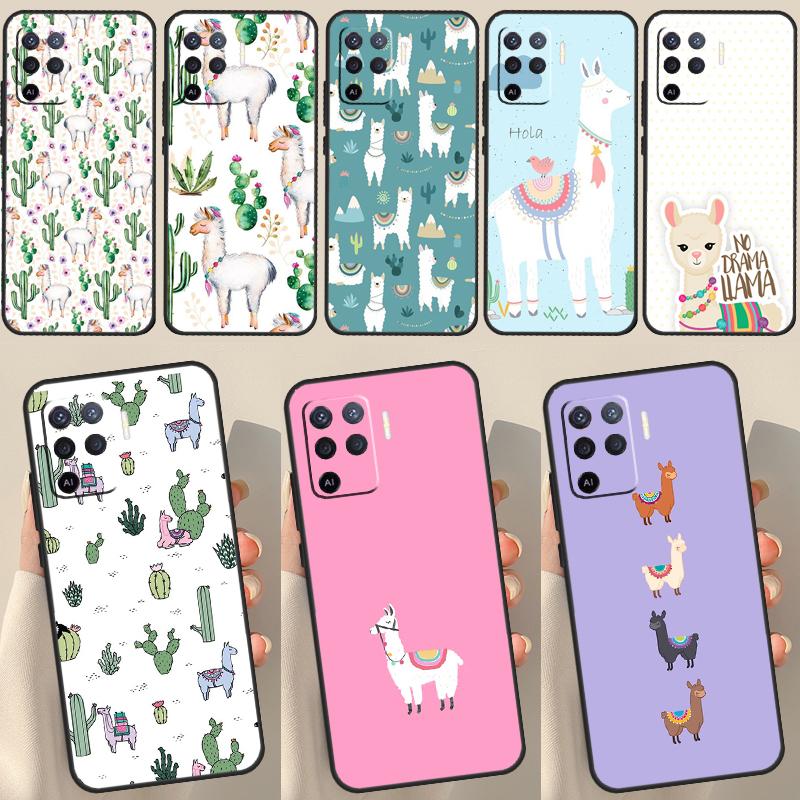 Чехол Lama Llama Alpacas для OPPO A74 A94 A54 A1K A15 A16 A52 A72 A83 A91 A93 A53S A5 A9 A31 A53 2020, чехол