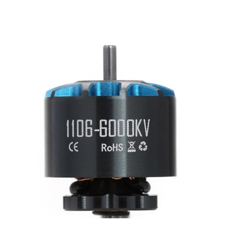 Fast Speed Brushless Motor 1106 6000KV For FPV Drones And Aerial Photography Equipment Durability Metal Construction