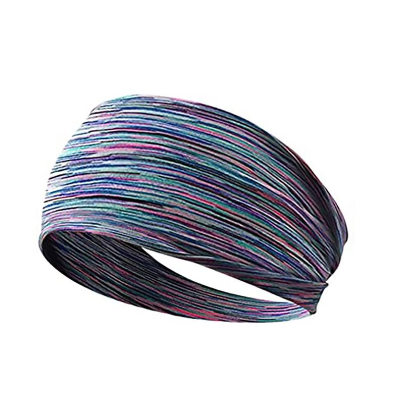 Модная спортивная повязка на голову для йоги, влагопоглощающая, быстросохнущая, впитывающая пот повязка для мужчин и женщин, бег, фитнес, цветная, высокоэластичная повязка на голову