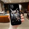 NH14 Cartoon Art Owl Phone Case for OPPO A40 A60 A80 A15 A16 A16K A12 A17 A17K A54 A54S A53 A53S A55 A56 A57 A98 F23