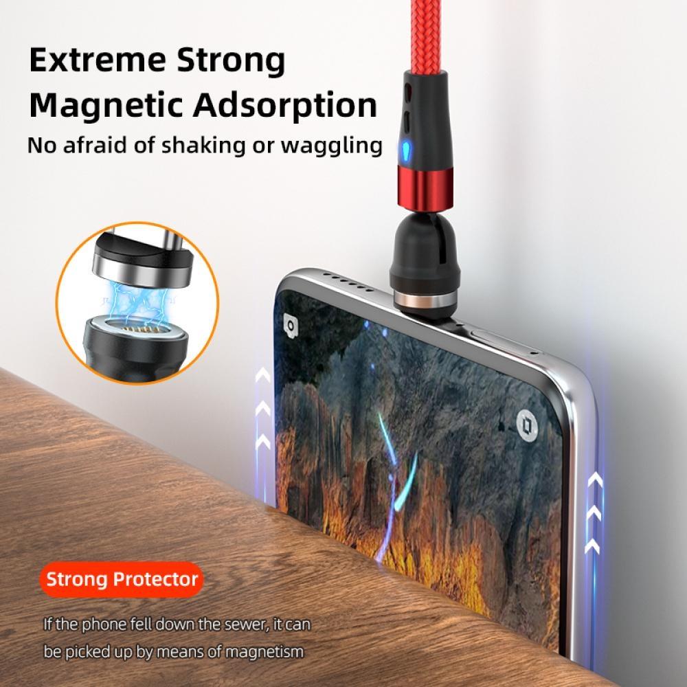 5A Магнитный кабель типа C для Samsung S21 Huawei P30 Магнитный провод для быстрой зарядки для iPhone Xiaomi Micro USB кабель для передачи данных