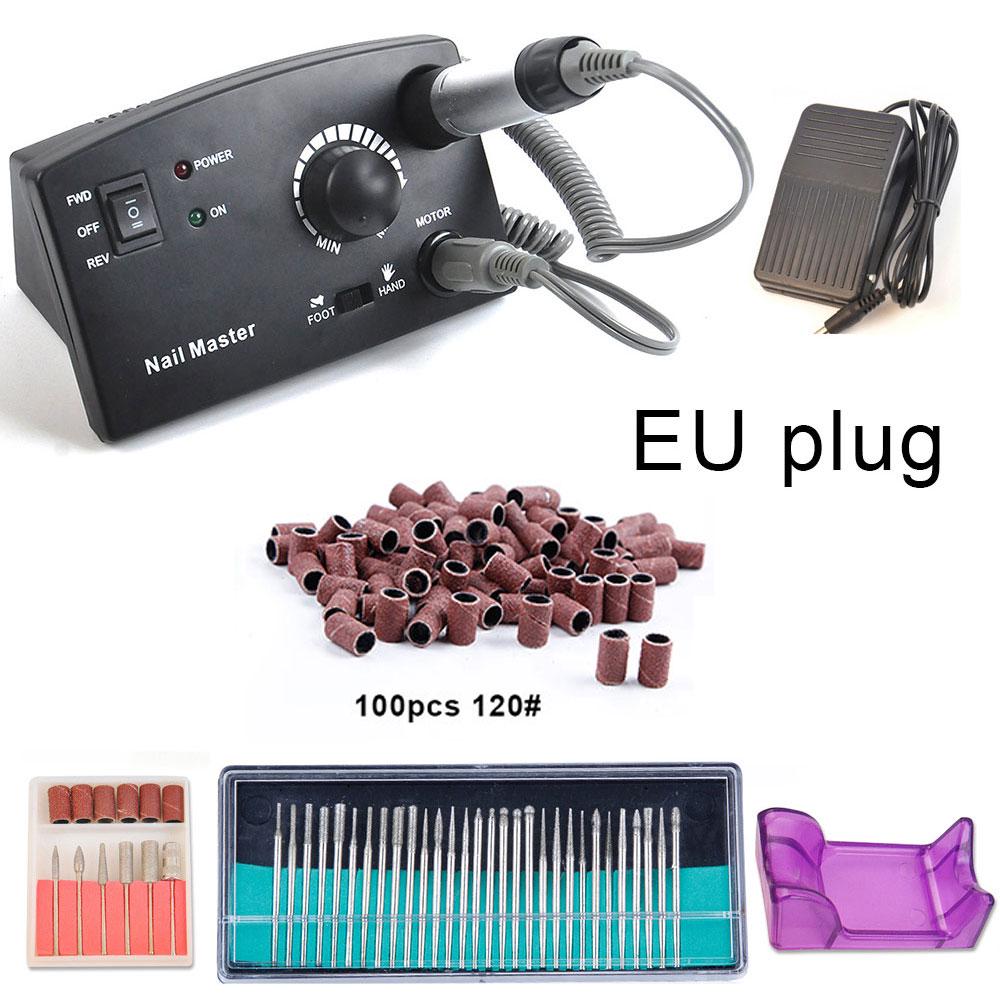 30 шт., 30000 об/мин, электрическое оборудование для маникюра, сверла для ногтей, фрезы, шлифовальный аппарат