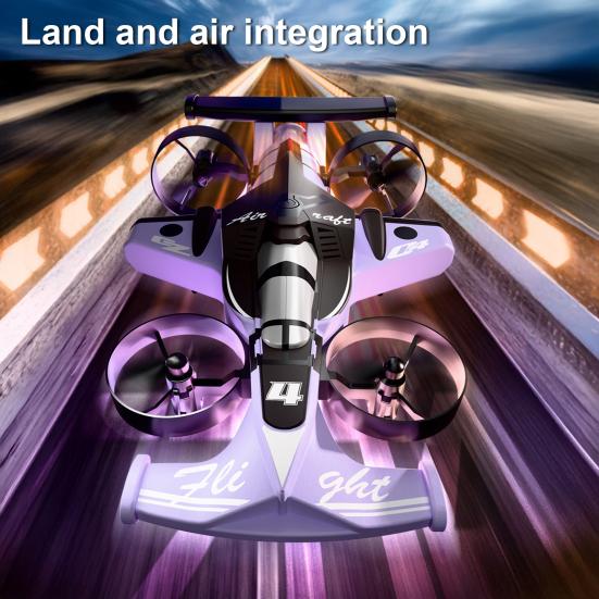 Игрушка дрон-трансформер 2-в-1 для трюков, мини-квадрокоптер для полетов по земле и воздуху с дистанционным управлением, игрушечная машина для детей и взрослых, для начинающих, радиоуправляемый трюковой самолет 2,4 ГГц, игрушечная дрифт-машина