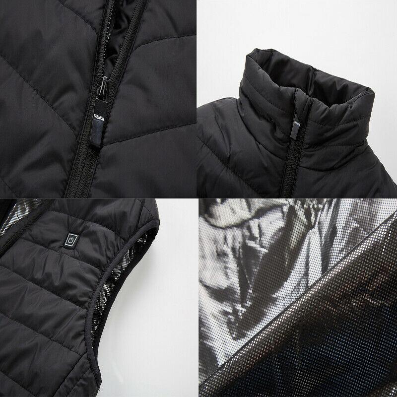 Жилет с подогревом, теплое тело, электрическое USB-пальто для мужчин и женщин, куртка с подогревом