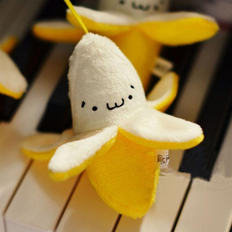 Yellow Peeled Banana Mobile Phone Pendant Cute Plush Toy Fried Chicken Nuggets Creative Wedding Gifts