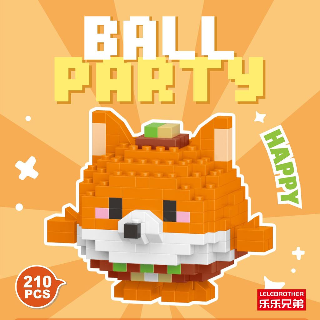 Серия кукол-животных из микрочастиц, строительные блоки, детские сборные игрушки