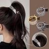 Hair Clips Simple Hairpin for Womens Fashion Elastic Fashion Gold Silver Alloy Barrettes Ponytail Tail Holder Hair Accessories