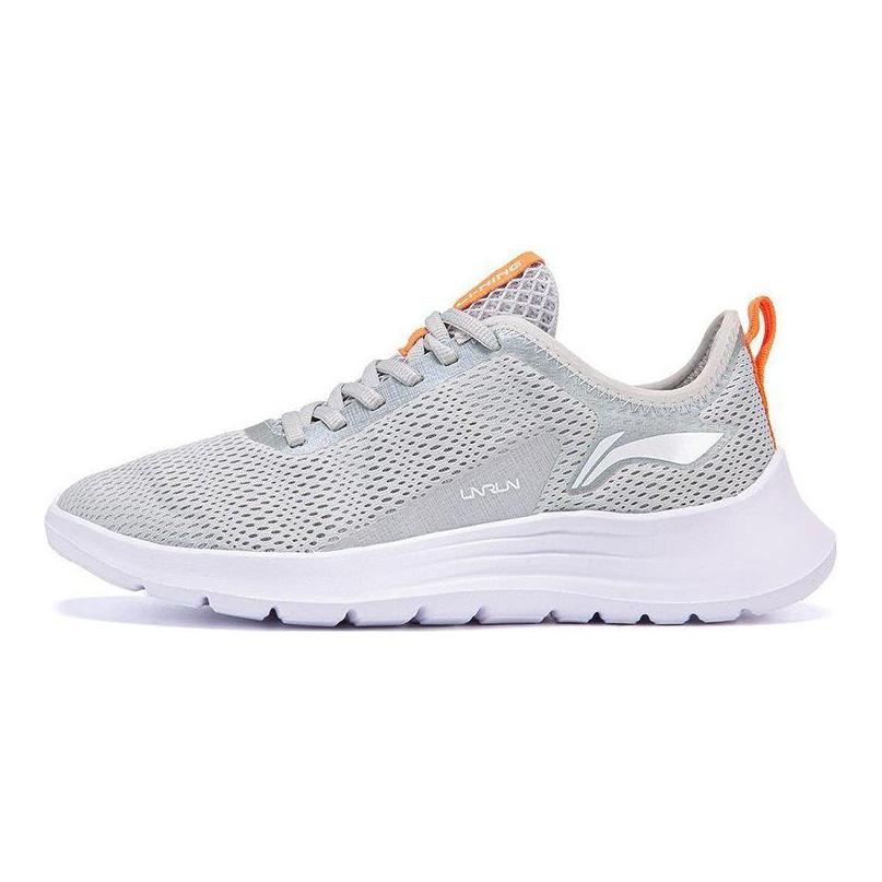 Li-Ning Повседневные нескользящие прочные дышащие низкие кроссовки для бега мужские кроссовки Coin-Gray ARBT029-2