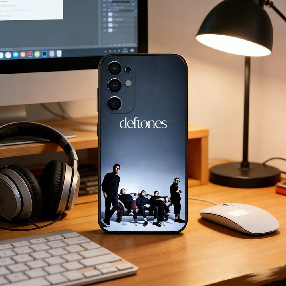 Чехол для телефона Band D-Deftones Черный Силиконовый Мягкий Для Samsung S25,S24,S21,S22,S23,S30,Ultra,S20,Plus,Fe,Lite