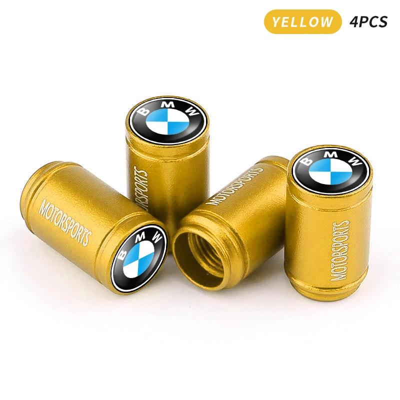 4Pcs Aluminum Alloy Car Wheel Tire Valve Caps Stem Cover for BMW E46 E39 E38 E90 E60 F10 F30 F35 F07 G20 G30 G18z3 z4 x3 x5 x6