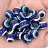 150 шт. смоляных синих бусин, синие рассыпные бусины, смоляные бусины ручной работы, для изготовления украшений своими руками