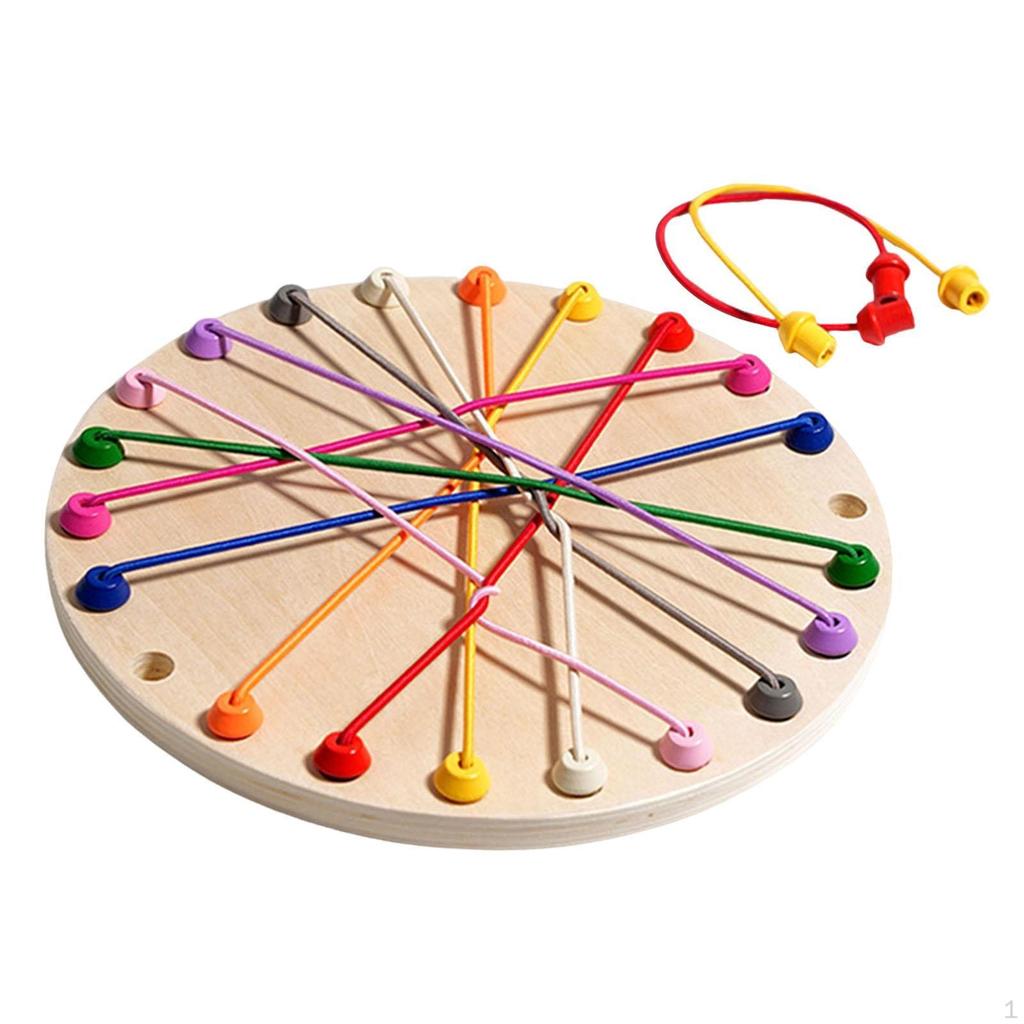 Rope Dismantle Toys Loosen Toy Table Game Portable Color Puzzle Challenge Board